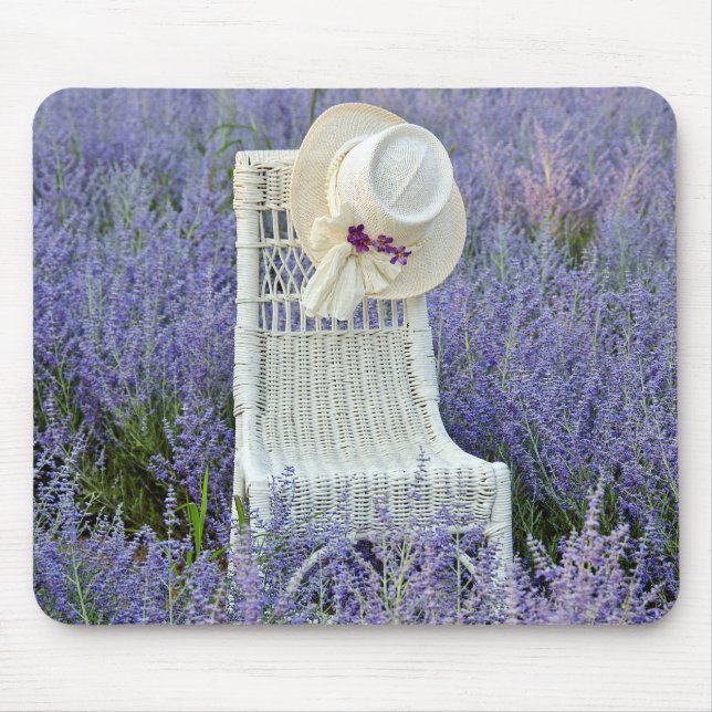 Tapis De Souris Casquette On Wicker Chaise en Sage (Devant)