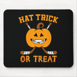 Tapis De Souris Casquette Trick Ou Traiter Amusant Hockey Sur Glac