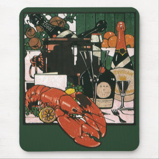 Tapis De Souris Casse-croûte de homard vintage; Fête élégante et c