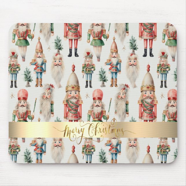 Tapis De Souris Casse-noisette Joyeux Noël Fêtes (Devant)