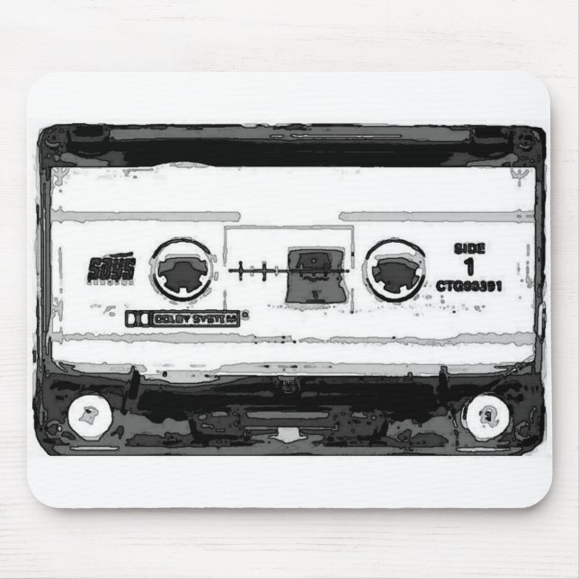 Tapis De Souris Cassette Pop Art (Devant)