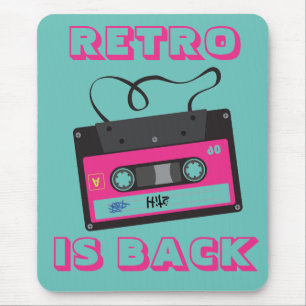 Tapis De Souris Cassette Tape Retro 80's musique Super