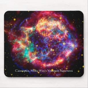 Tapis De Souris Cassiopée, Voies Lactées La Plus Jeune Supernova