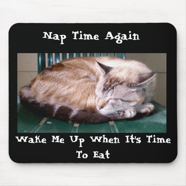 Tapis De Souris Cat 7, Nap Time Again, Mousepad (Devant)