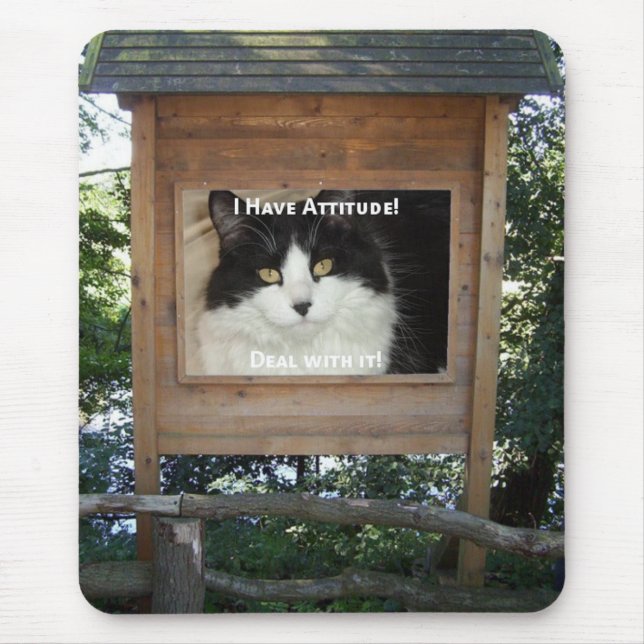 Tapis De Souris Cat Attitude (Devant)