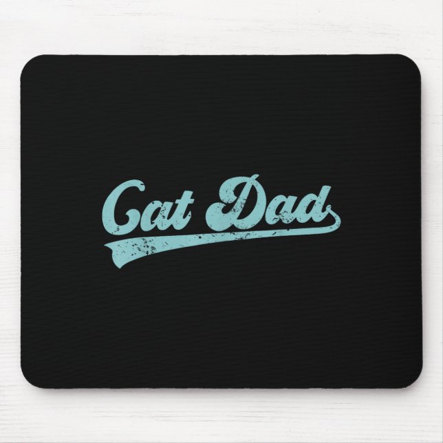 Tapis De Souris Cat Dad Funny Dad Father's Day Funny Papa  (Devant)