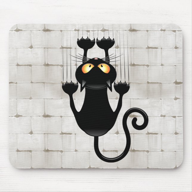 Tapis De Souris Cat Falling down fun dessin personnage (Devant)