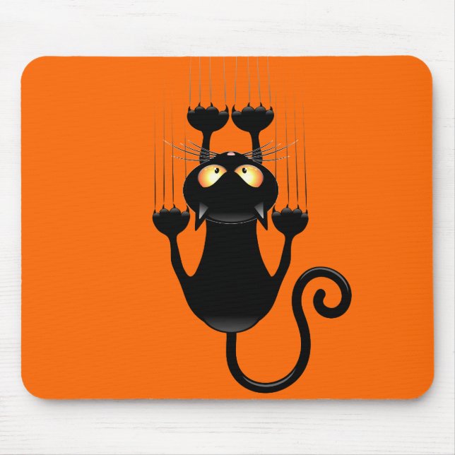 Tapis De Souris Cat Falling down fun dessin personnage (Devant)