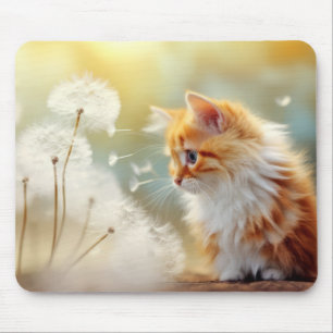 Tapis De Souris Cat Furry Animal animal de compagnie paisible