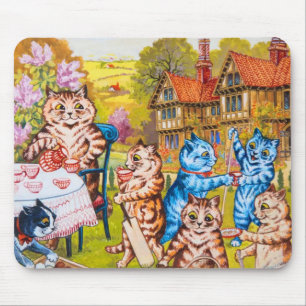 Tapis De Souris Cat Garden Party