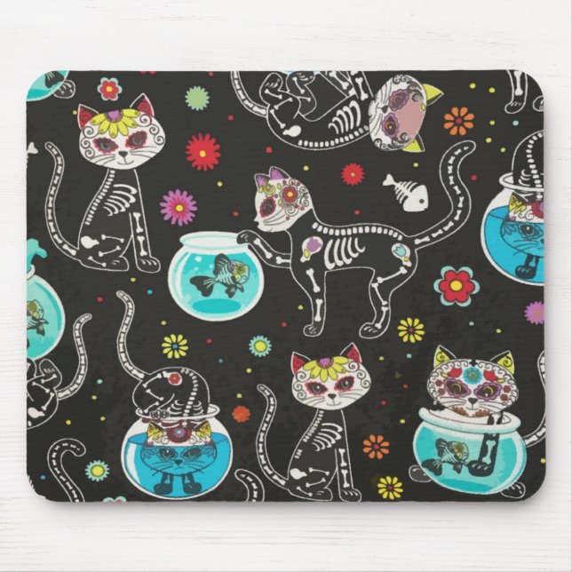 Tapis De Souris Cat Kitten face Mask pets animals mom kitty (Devant)