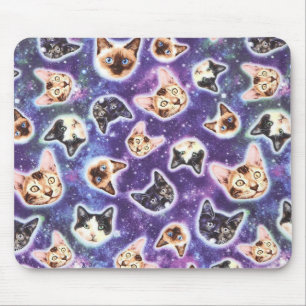 Tapis De Souris Cat Kitten visage Masque animaux de compagnie mèr