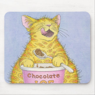 Tapis De Souris CAT mangeant la crème glacée