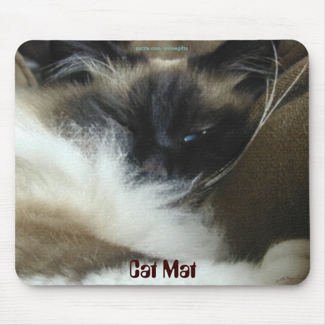 Tapis De Souris "Cat Mat" Feline lover Mouse Mat (Devant)