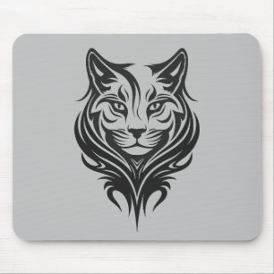 Tapis De Souris Cat Portrait Furry Cool Vector Graphisme