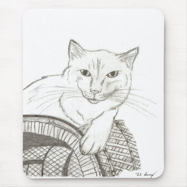 Tapis De Souris Cat Ragdoll Portrait Mousepad (Devant)