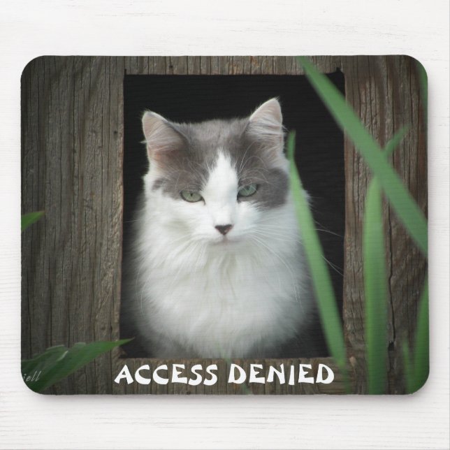 Tapis De Souris Cat Says Access Denied (Devant)