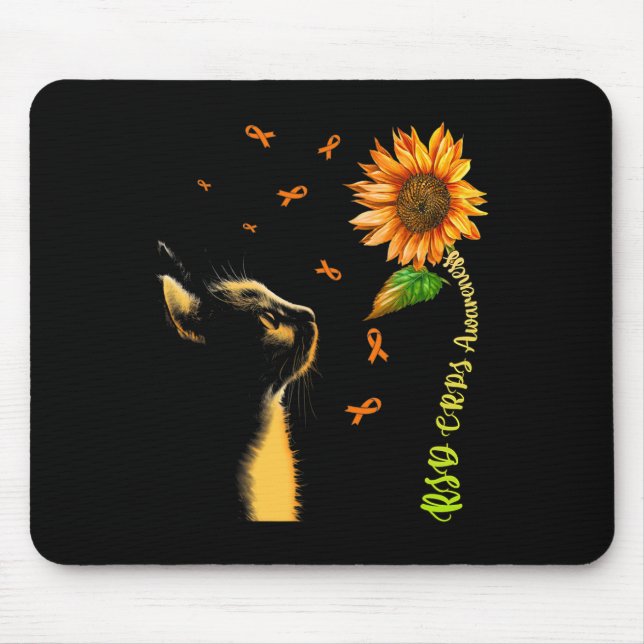 Tapis De Souris Cat Sunflower RSD Sensibilisation à l'ISCR (Devant)