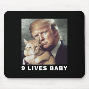 Tapis De Souris Cat Trump 9 Lives Baby Trump 2024 Victoire remport