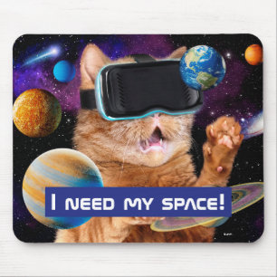 Tapis De Souris Cat VR dans l'espace