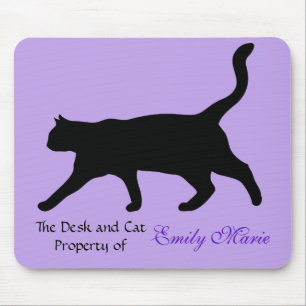 Tapis De Souris Cat Walk Silhouette : Bureau de