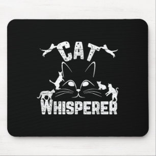 Tapis De Souris Cat Whisperer Drôle Amoureux des chats Kitty Face 