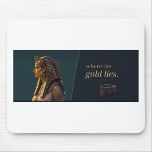 Tapis De Souris Catacombes d'or Portrait égyptien Citation littéra