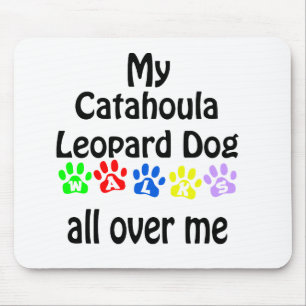 Tapis De Souris Catahoula Leopard Dog Walks Design