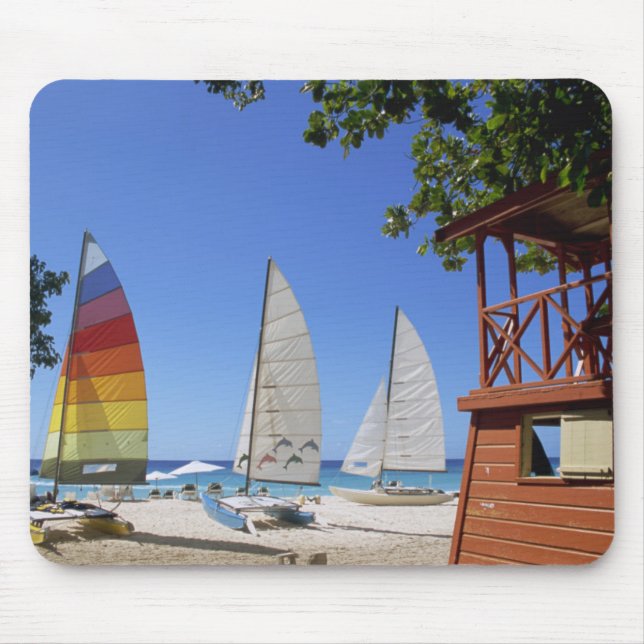 Tapis De Souris Catamarans et support de maître nageur sur la (Devant)