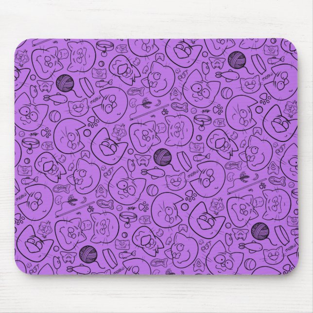 Tapis De Souris Catastrophe mousepad, lilas (Devant)