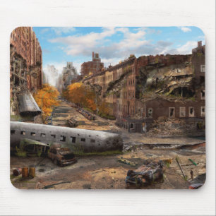 Tapis De Souris Catastrophe - New York, NY - Pas de virage gauche 