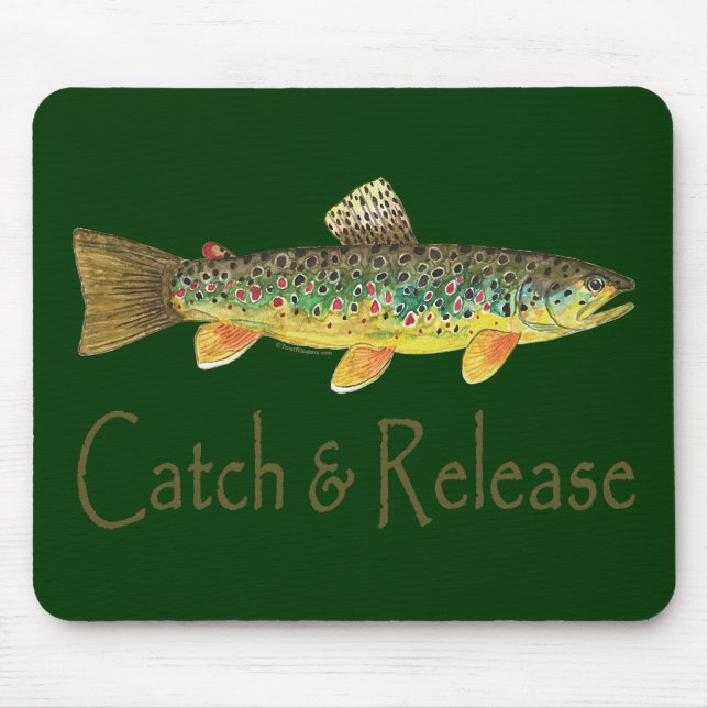 Tapis De Souris Catch and Release Fishing (Devant)