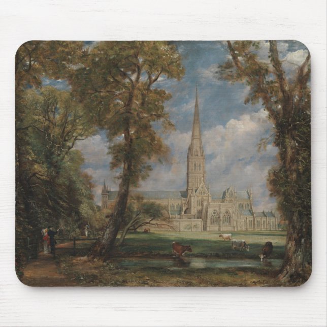 Tapis De Souris Cathédrale de John Constable | Salisbury du Bish (Devant)