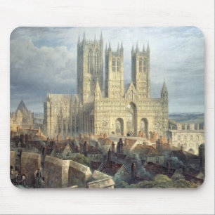 Tapis De Souris Cathédrale de Lincoln du nord-ouest, c.1850