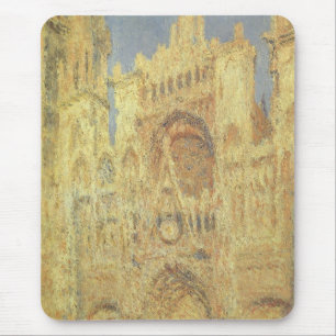 Tapis De Souris Cathédrale de Rouen, coucher de soleil sur Claude 