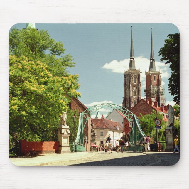 Tapis De Souris Cathédrale gothique à Wroclaw Mousepad (Devant)