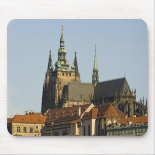 Tapis De Souris Cathédrale Saint-Guy et château de Prague, l'un de