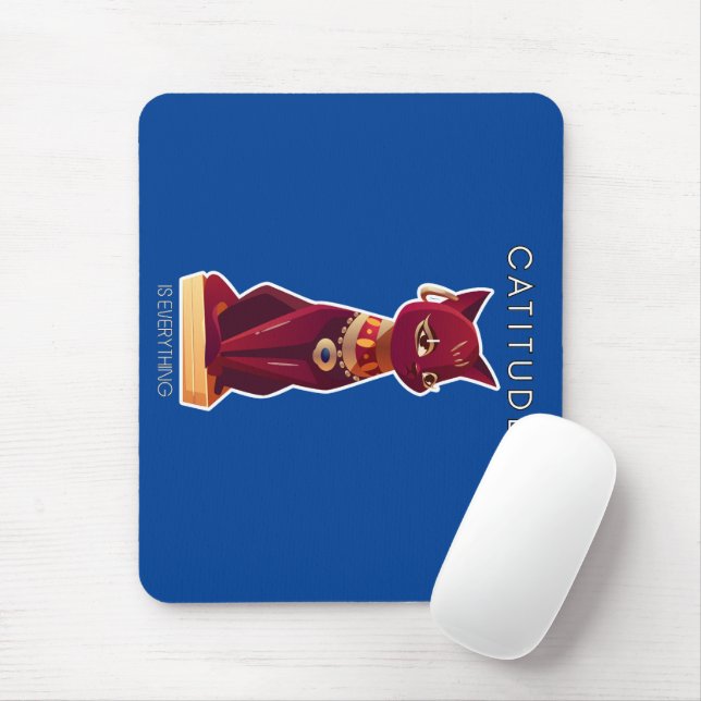 Tapis De Souris CATITUDE est tout (Avec souris)