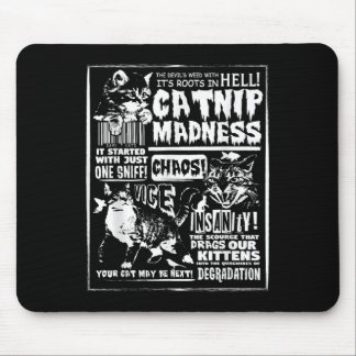 Tapis De Souris Catnip Madness Cute Kitten Cadeau Amoureux des cha