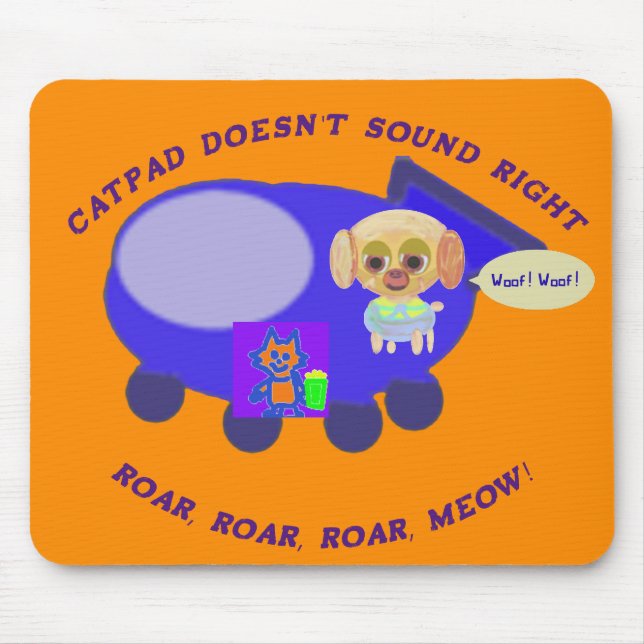 Tapis De Souris Catpad ne sonne pas correctement orange (Devant)