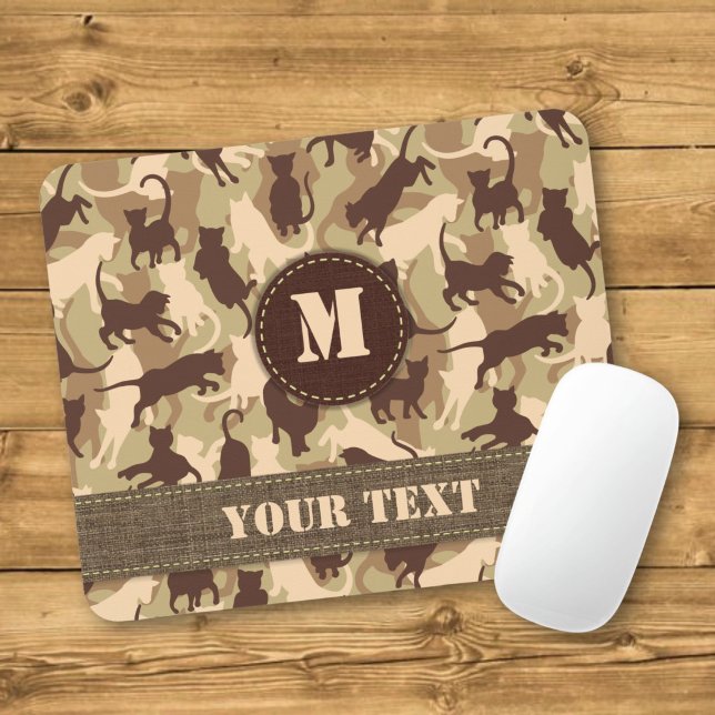 Tapis De Souris Cats Desert Camouflage (Créateur téléchargé)