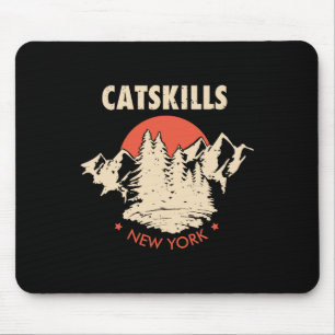 Tapis De Souris Catskills New York Ny Randonnée Montagnes T Shirt