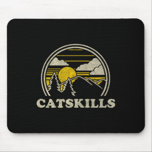 Tapis De Souris Catskills New York Ny T Shirt Vintage Randonnée Mo