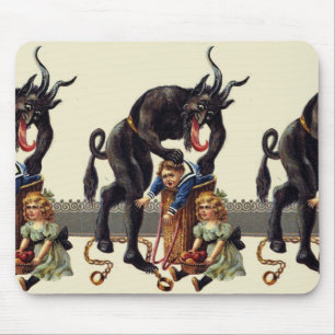 Tapis De Souris cauchemar noël krampus
