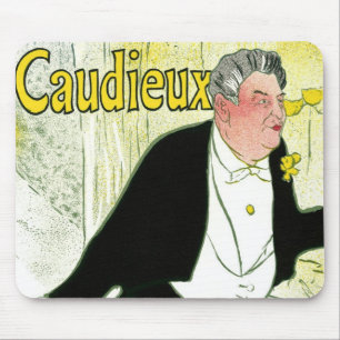 Tapis De Souris Caudieux de Toulouse Lautrec, Art Nouveau Vintage,