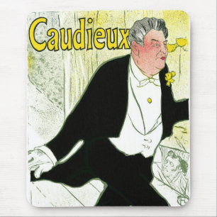 Tapis De Souris Caudieux de Toulouse Lautrec, Art Nouveau Vintage,