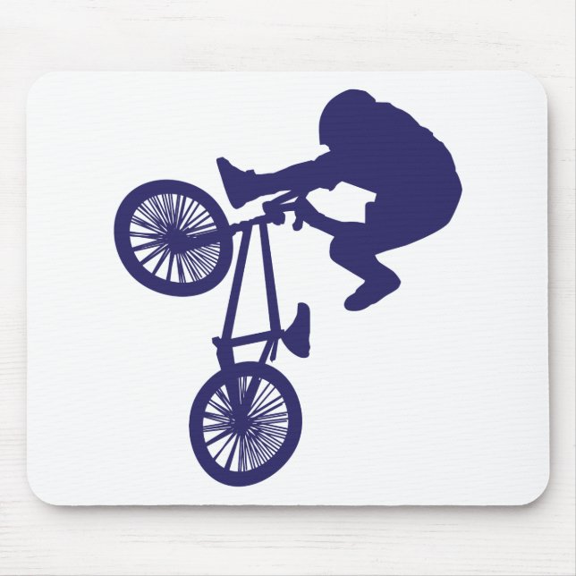 TAPIS DE SOURIS CAVALIER DE VÉLO BMX (Devant)