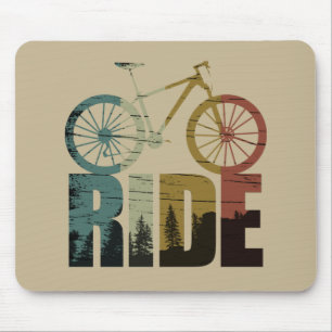 Tapis De Souris Cavalier de VTT Descente de Vélo de Montagne