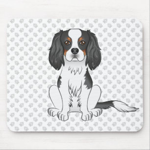 Tapis De Souris Cavalier King Charles Spaniel tricolore Chien & Pa