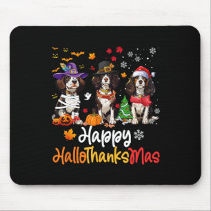 Tapis De Souris Cavalier Roi Charles Chien espagnol Halloween Chri